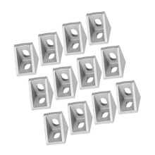 2sets Solid Aluminum 2028 Corner Bracket 2.8x2.8x2cm for Aluminum Extrusion Metal Corner t Slotted Robust Construction 25pcs2
