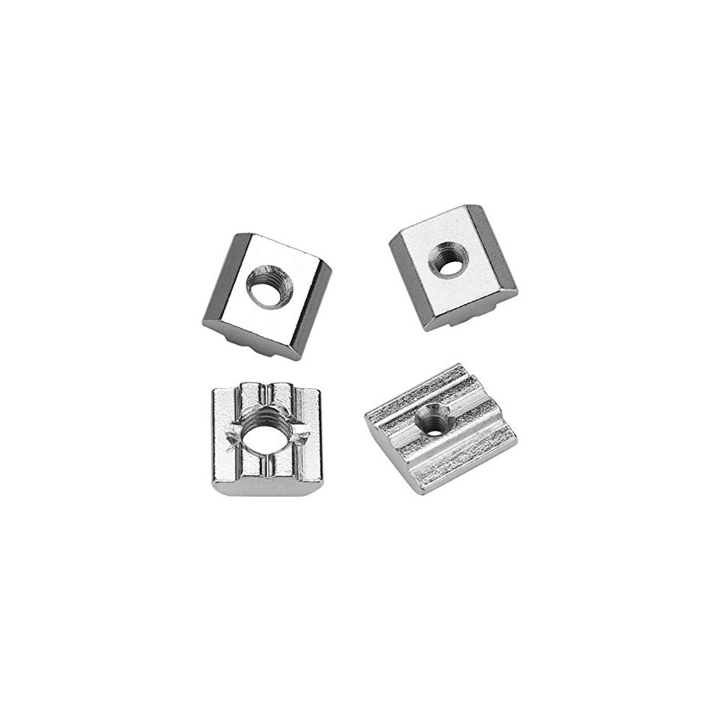 Nuts 50Pcs/Set Hammer Nuts Carbon Steel Sliding T-Slot Nut For 30 Series Profile Accessories Fastener Aluminum - (Size: M8) 9412369416285