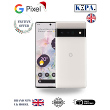 Google Pixel 6 Pro 5G, 128GB, Cloudy White, Unlocked - Good Condition - Refurbished