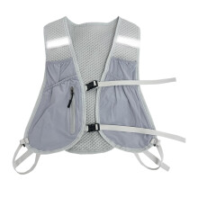 Running Vest Jogging Daypack UltraLight Reflective Design Breathable Hydration Vest, Gray