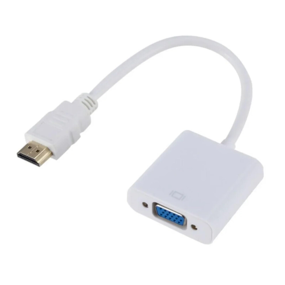 1080P Hdmi-Compatible To Adapter Cable Digital To Analog Converter Compatible With The Pc Tv Box To Projector Displayer Hdtv(White) White 9189345685460