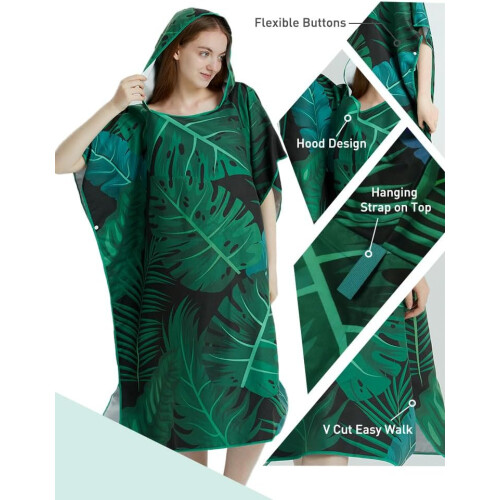 Beach Ponchoes for Adults Green Ref: 6255 1