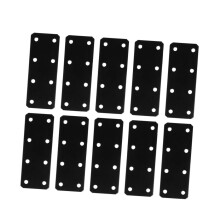 3sets Flat Straight Bracket 8 Holes Iron Fixing Brace for Furniture Reinforcement 10pcs3