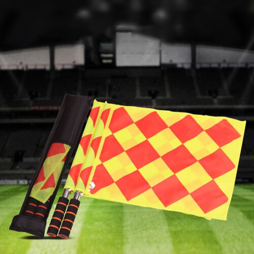 Stainless Steel Referee Flag Set for Sporting Events Ref: 7156 2
