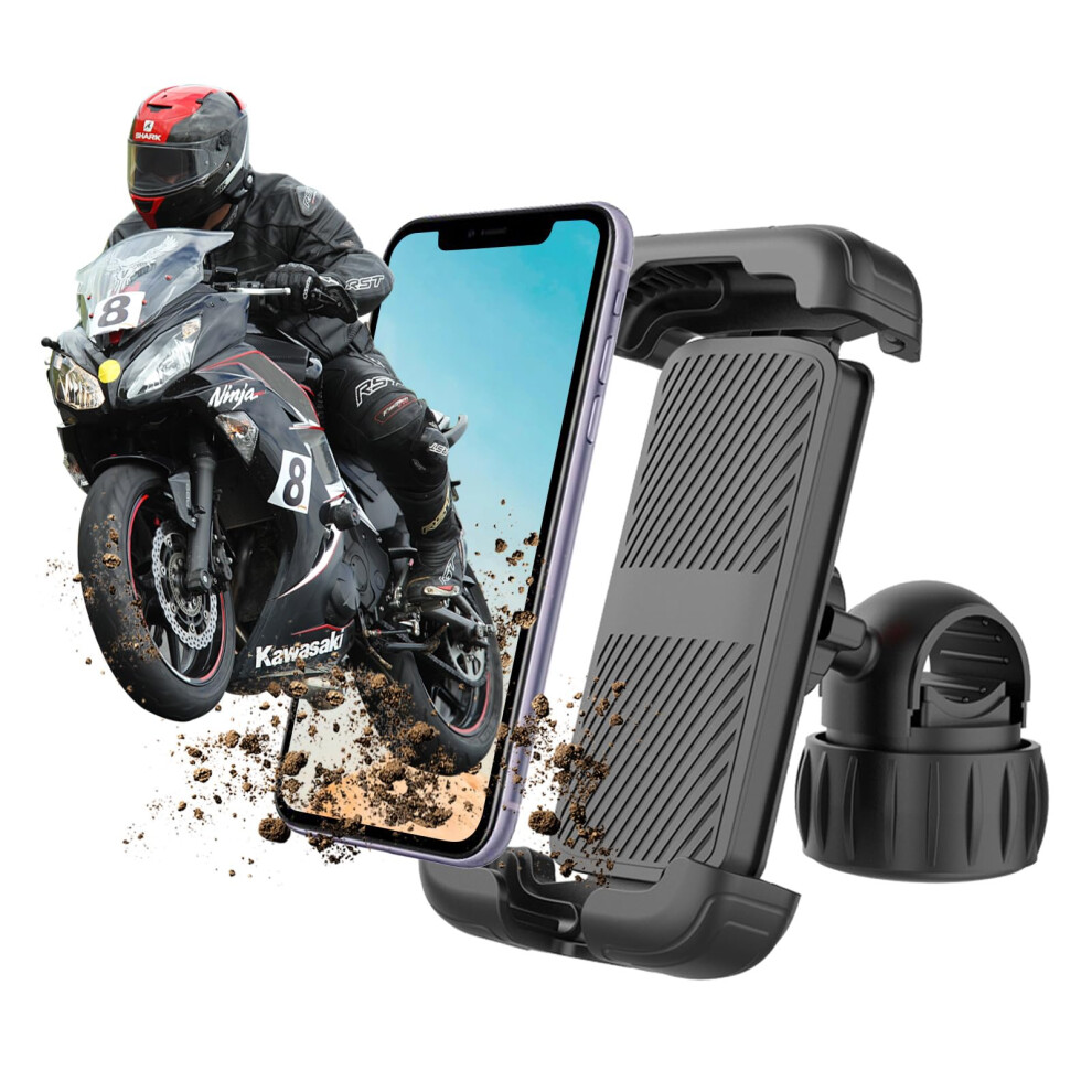 Bike Phone Holder, Pml1 Universal Motorcycle Phone Mount 360 Rotatable With Quick Release Handlebar Clamp 9426802936209