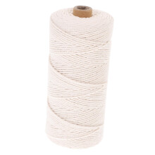 1 Roll Cotton Rope TearResistant DIY Kitchen Yarn for Sausage Meat and Craft Projects Versatile for Decoration and Fixing Food Beige