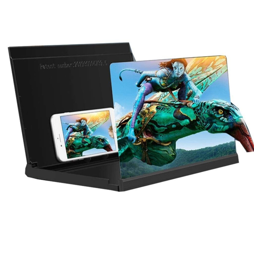Foldable Cell Phone Projector,Phone Magnifying Screen With Hd Stand,Phone Amplifier For Media 9365049364645