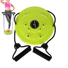 Waist Twist Plate with 8 Magnets, Fitness Board for Exercises Green
