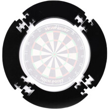 EVA Dartboard for Missing Throws, Easy Assembly, Wall Protection Black 71x45cm Ref: 1816