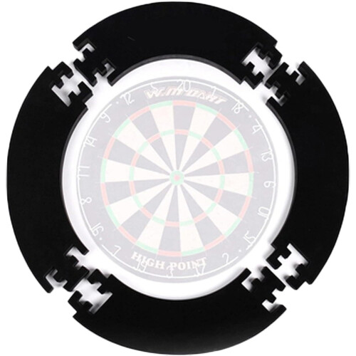 EVA Dartboard for Missing Throws, Easy Assembly, Wall Protection Black 71x45cm Ref: 1816