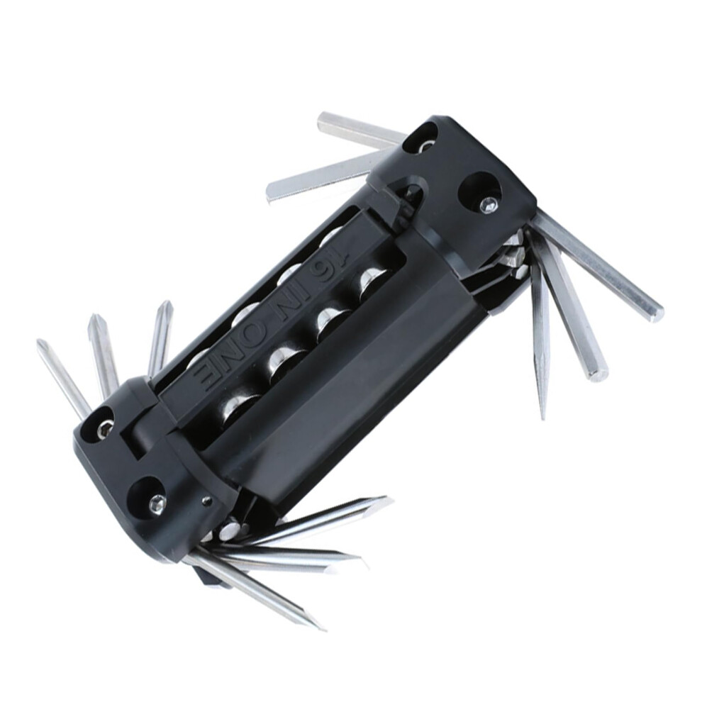 Professional Screwdriver, Durable, 16 Functions, Folding Mechanics For Roadside Repairs 9365049364836