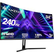 Amzfast 34-Inch Curved Ultrawide Gaming Monitor