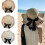 Chapeau de paille occidental élégant avec-Beige Taille Unique 5