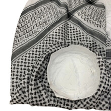 Shemagh arabe garder au chaud, parfait pour le ski et le-Noir