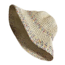 Chapeau de paille fait à la main, chapeau de-Beige Taille Unique