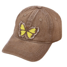 Visière extérieure chapeau adulte papillon décalcomanies-Kaki