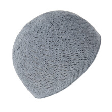 Bonnets islamiques, chapeau intérieur traditionnel, tricot-Gris