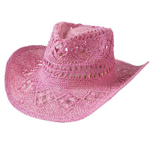 Chapeau de Cowgirl résistant à l'usure pour femme et-rose rouge