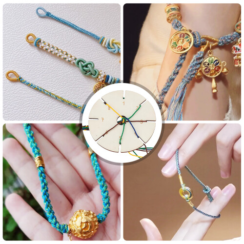 Multipurpose Bracelet Weaving Plate for Braided Rope Handmade 2