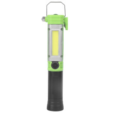 Lanterna de trabalho recarregável com design avançado de iluminação, potente lanterna mecânica magnética com foco e holofote, 5 modos de luz,