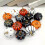 8PCS Textured Artificial Pumpkins Thin Plan Easy To Arrange For 7