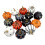 8PCS Textured Artificial Pumpkins Thin Plan Easy To Arrange For 6