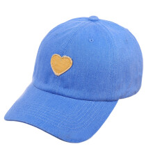Chapeau de Baseball pour filles, chapeau avec application-Bleu
