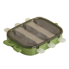 (As show, One size) Ice Cream Making Mold Cartoon Animal Shape Food Grade Silicone Maker Tool Homemade Supplies Green