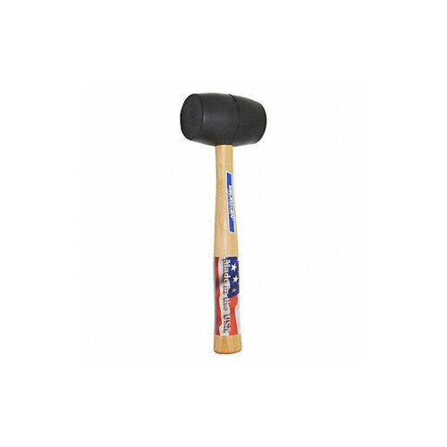 Vaughan 574-31 RM2B Solid Rubber Mallet with 2-1/4-Inch Face Diameter, Black