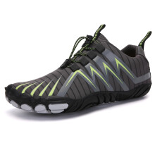 Mens Hiking Shoes NonSlip Barefoot Trekking Trainers for Outdoor Walking Grey 4 UK