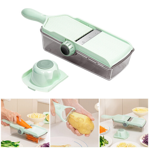Space Saving Vegetable Slicer with Container Manual Potato 2