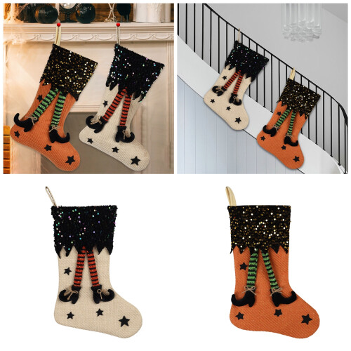 Elegant Halloween Themed Sock Comfortable Durable-Beige socks 2