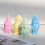 2pcs Santa  Elastomer Molds for DIY Render Christmas Decoration 6