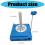 Dense Plastic Thread Roll Planner Obvious Case For-Blue 4