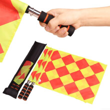Light nylon soccer flags with high visibility and carrying bag Ref: 6573