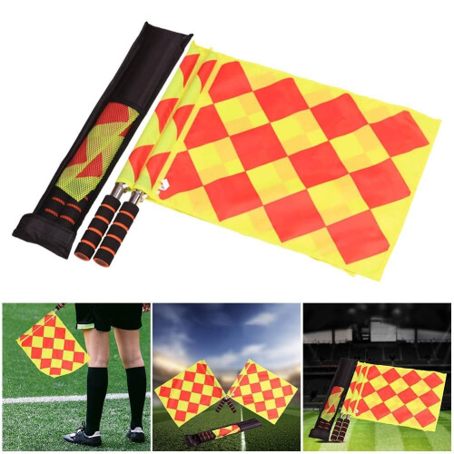 Light nylon soccer flags with high visibility and carrying bag Ref: 6573 1