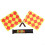 Light nylon soccer flags with high visibility and carrying bag Ref: 6573 4