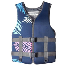 Swimming aid with zipper and adjustable waist belt, life jacket for swimming, boating, fishing used (Blue C, L) L Blue C Ref: 3744
