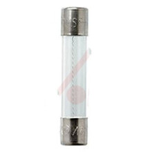 by Eaton AGC-6 Fuse Fast-Acting Cylinder 6.3x32mm Glass w/Ni-Plated Brass 6A 250VAC Cartridge