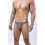 (L, Black snake pattern) Men's Leopard Print Thong G-string Underwear 2