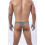 (XL, Grey snake pattern) Men's Leopard Print Thong G-string Underwear 2