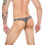 (XL, Black snake pattern) Men's Leopard Print Thong G-string Underwear 4