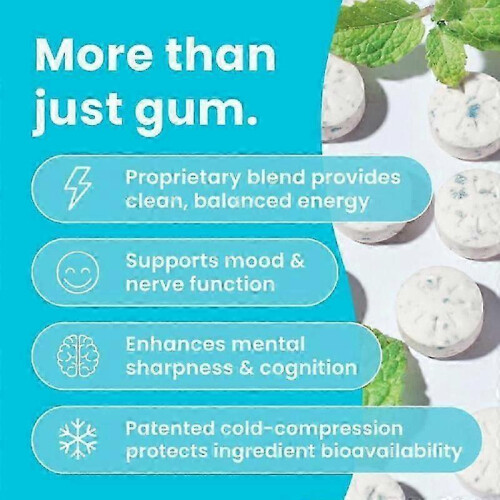 (1)Mint-flavored NeuroGum Energy Caffeine GUM 90 tablets 2