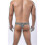 (M, Tiger head gold) Men's Leopard Print Thong G-string Underwear 3