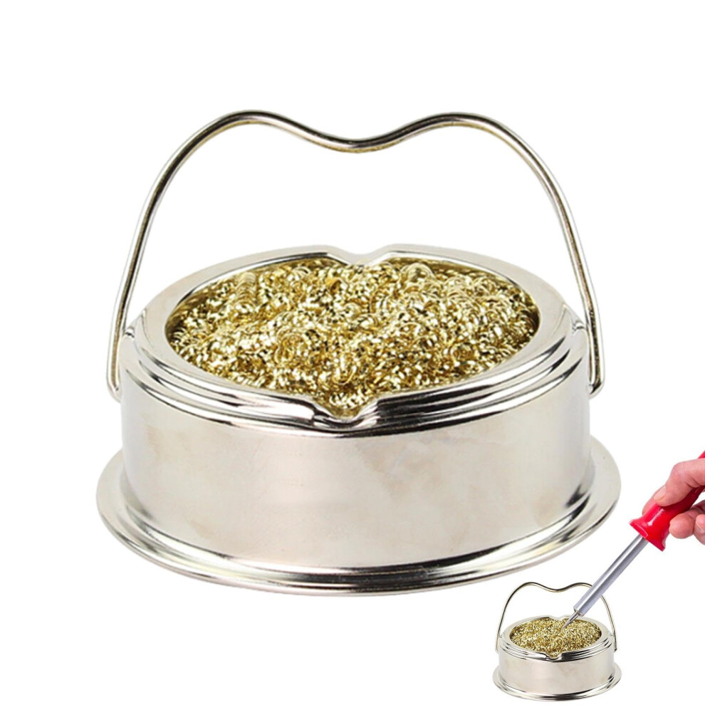 Soldering Iron Holder Cleaner, Tip Cleaner And Holder Stand Sponge Stainless Steel 9365049367431