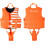 's Neoprene life jacket with adjustable buckles  straps 01 Orange 2