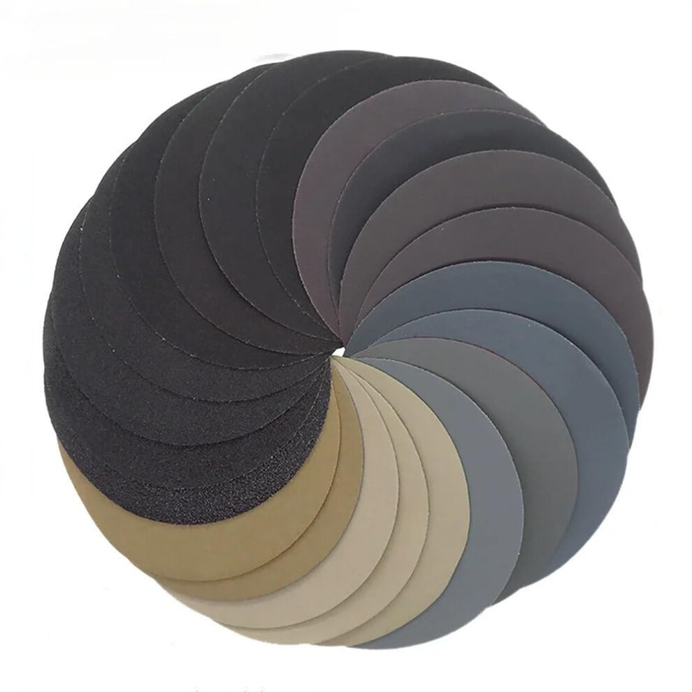 60-10000 Grit Round Shape Sanding Discs Hook Loop Sanding Paper Buffing Sheet Sandpaper 8 Hole Sander Pad 5Inch Sandpaper 125Mm,5Pcs,3000 9426802937039
