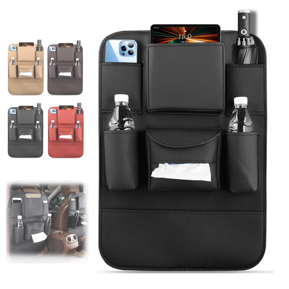 Obbarde Car Seat Back Organizer, Multifunctional With 7 Pockets, Universal Back Seat Organizer 9412369420459