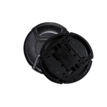 30pcs/lot 49 52 55 58 62 67 72 77 82mm Center Pinch Snap-on Cap Cover for All Camera Lens(62mm)