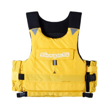 Damen life jacket adults Ideal swimming aid, buoyancy vest, Unisex straps, adjustable for water sports, fishing 02A05 yellow XL